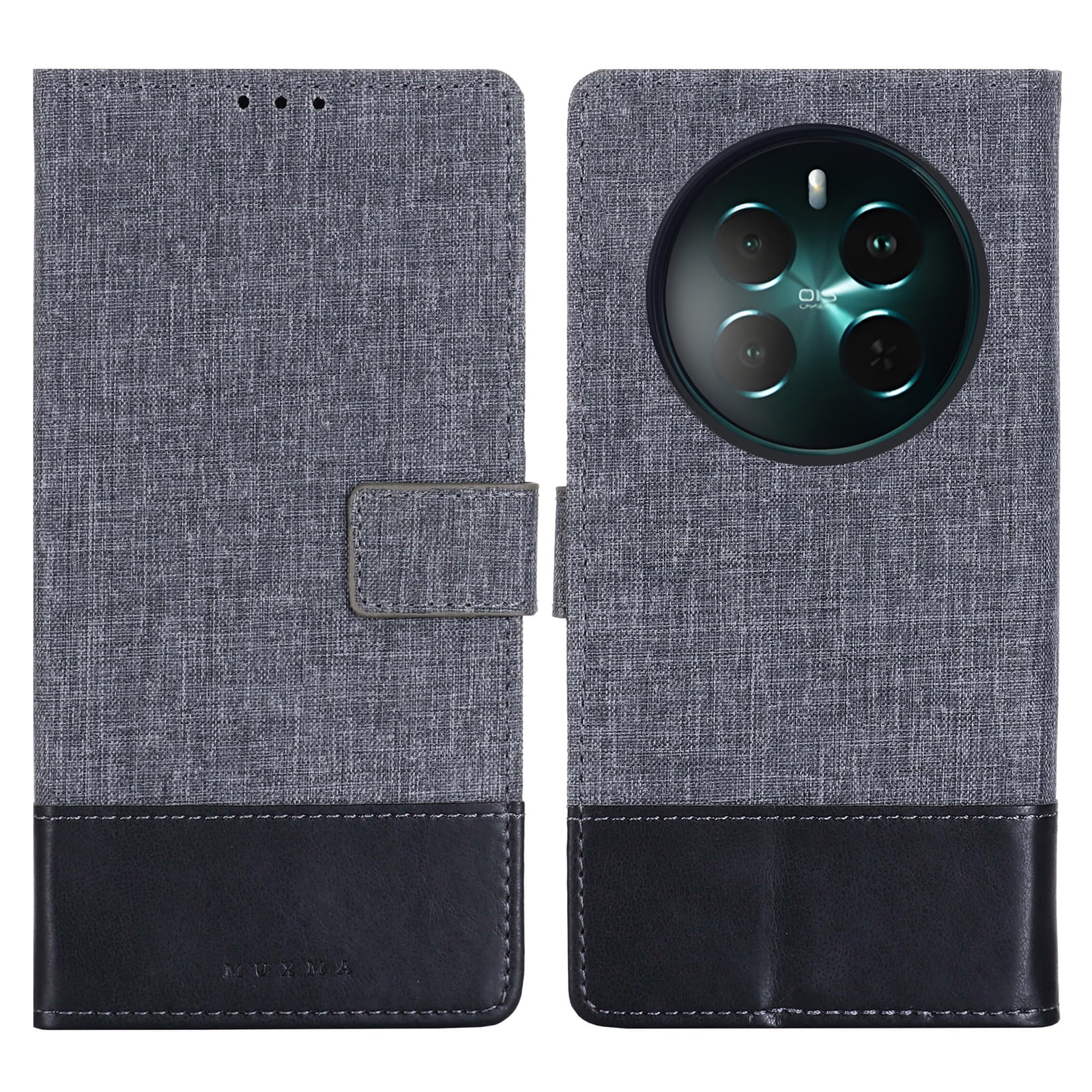 MUXMA MX102 For Realme 12+ 5G Leather Case Folding Stand Wallet Phone Cover MUXMA MX102 For Realme 12+ 5G Leather Case Folding Stand Wallet Phone Cover